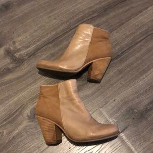 Vince Camuto camel colored ankle boots